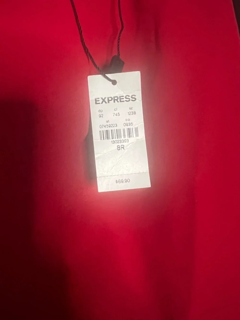 EXPRESS 🔥 Red Hot Paperbag Waist Trousers with Tie Belt - Picture 4 of 4